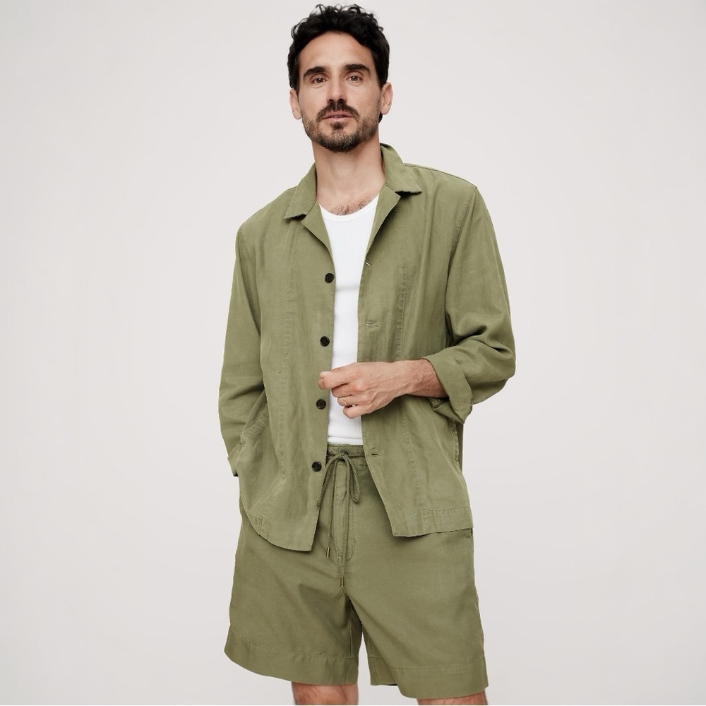 NWOT Banana Republic Tencel Linen Shirt Jacket